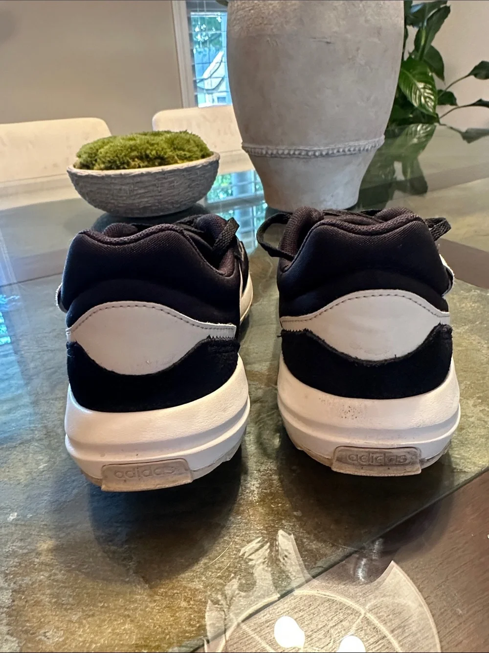 adidas Black and White Low-Top Sneakers